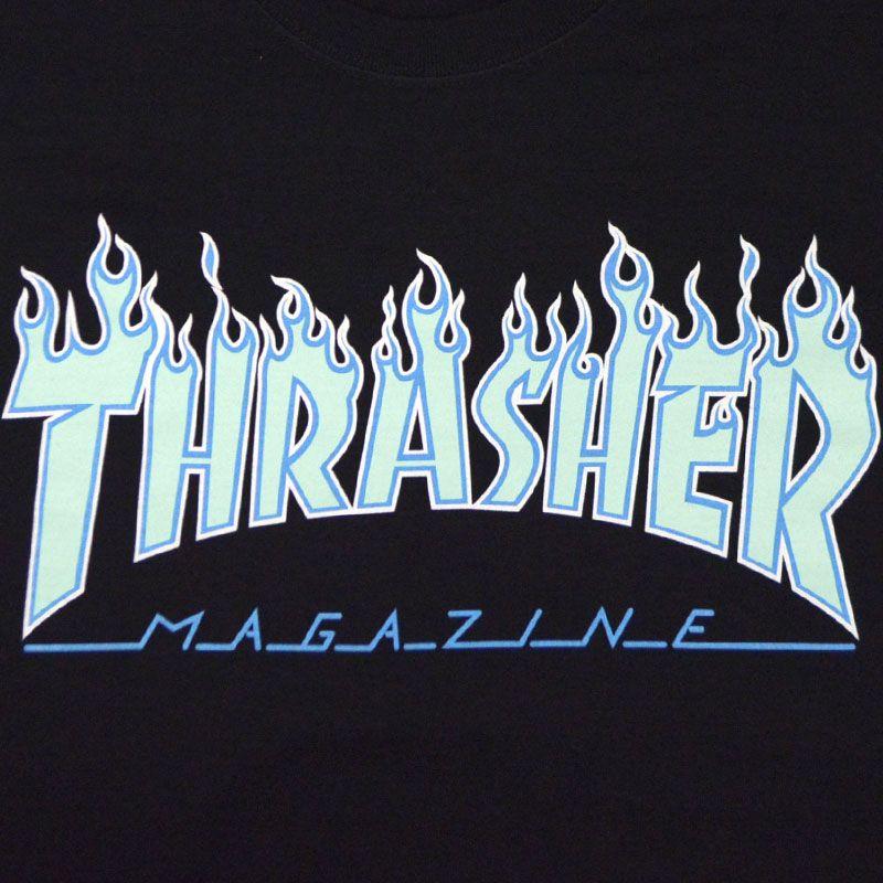 Trasher Logo - WARP WEB SHOP RAKUTENICHIBATEN: Slasher THRASHER FLAME 3C LONGSLEEVE ...