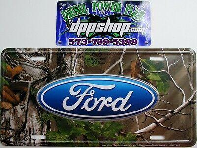 Camo Diesel Logo - FORD REAL TREE camo diesel truck emblem license plate tag