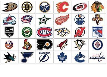 Coolest Looking NHL Team Logo - NHL teams logo 30 wall decals stickers. Good size: 6