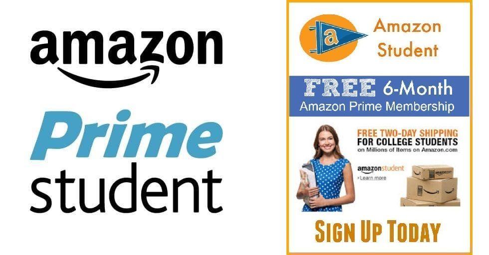 Amazon Student Prime Logo - Free 6 month trail of Amazon prime membership + $49 for one year
