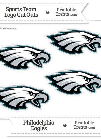 Small Eagles Logo - Small Philadelphia Eagles Logo Cut Outs from PrintableTreats.com ...