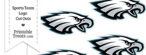 Small Eagles Logo - Small Philadelphia Eagles Logo Cut Outs — Printable Treats.com