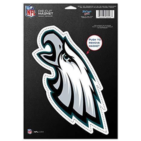 Small Eagles Logo - Amazon.com : Wincraft NFL Philadelphia Eagles 83784010 Die Cut Logo