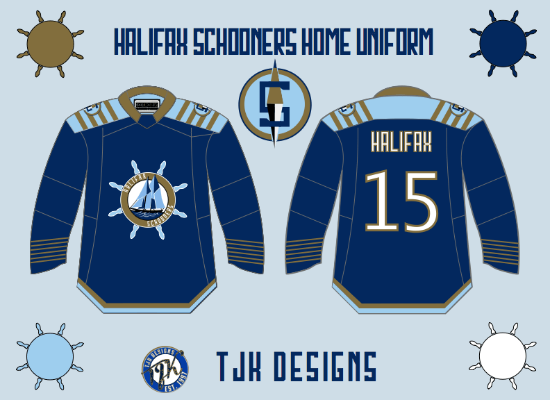 Coolest Looking NHL Team Logo - Halifax Schooners NHL Expansion Concept Creamer's