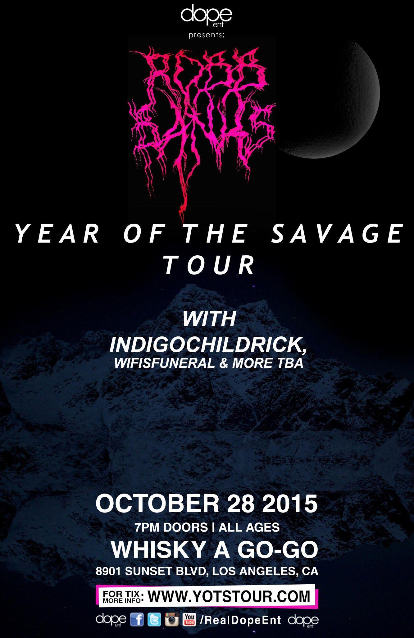 Savage Entertainment Logo - DOPE ENTERTAINMENT PRESENTS: ROBB BANK$ “Year of the Savage” TOUR w ...