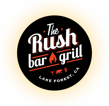 Restaurant Bar and Grill Logo - The Rush Bar and Grill - Lake Forest American Style Restaurant