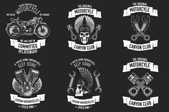 All Motorcycle Logo - Motorcycle logo creator ~ Logo Templates ~ Creative Market