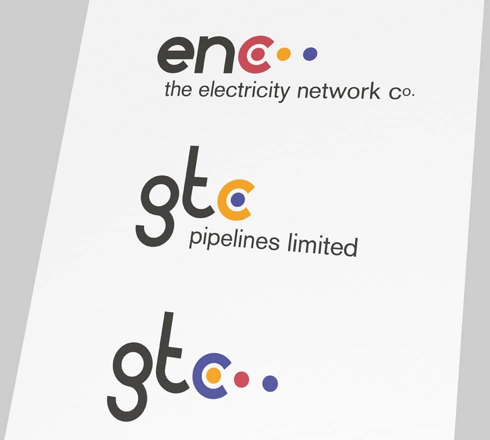 ENC Logo - ENC/ GTC/ GSC Utilities logo identity | Paul Cartwright Branding