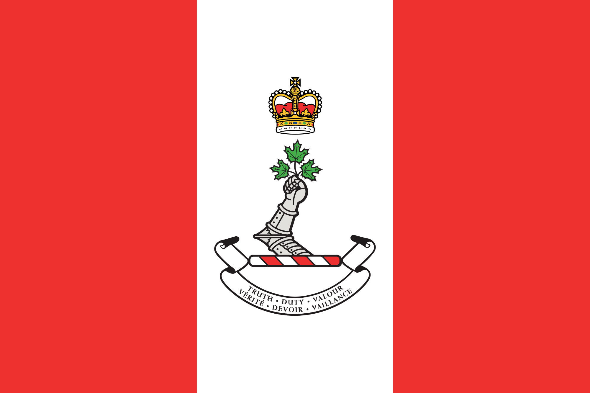 Military Flag Logo - Flag of the Royal Military College of Canada.svg