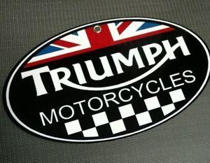 Motorcycle Logo - Triumph Motorcycle logo sign | eBay