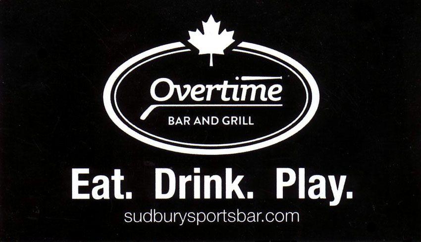 Restaurant Bar and Grill Logo - Overtime Sports Bar & Grill. Sudbury, ON