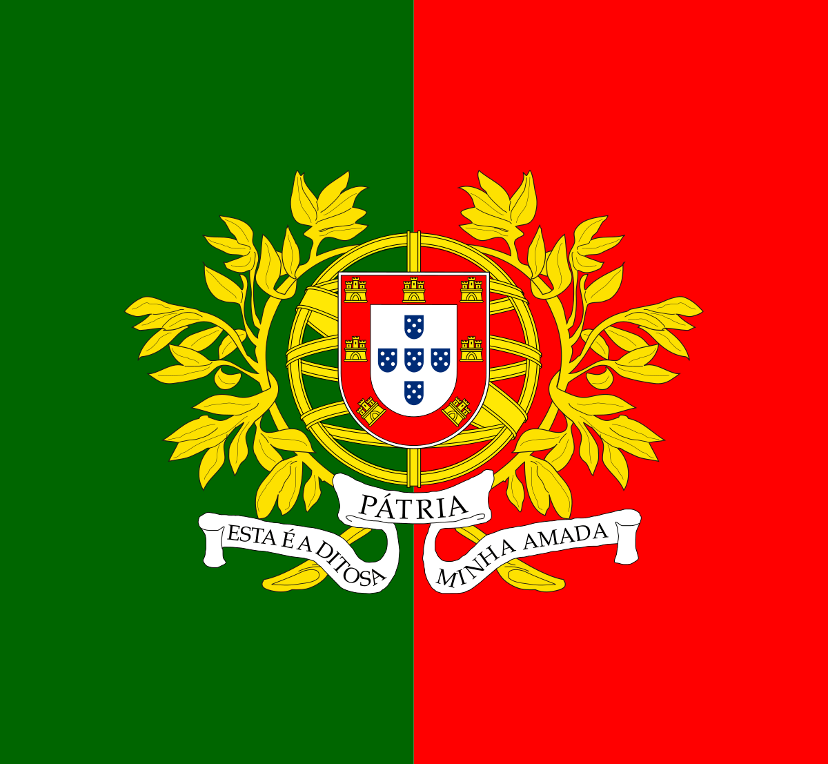 Military Flag Logo - Portuguese Armed Forces