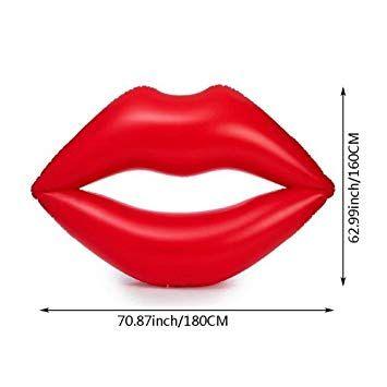 Red Lips and Mouth Logo - Giant Inflatable Red Lips Lilo, Red Lips pool float. Inflatable Pool ...