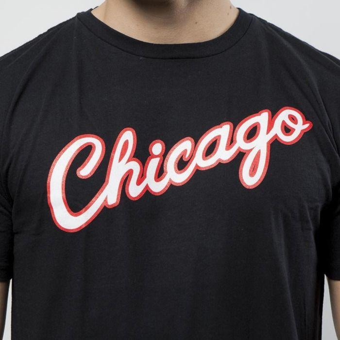 Bulls Cursive Logo - Mitchell & Ness Chicago Bulls T-shirt Bulls HWC Script | Bludshop.com