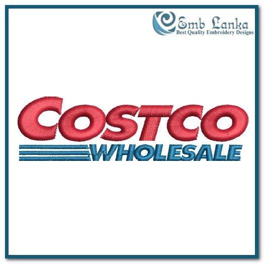 Costco Logo - Costco Logo Embroidery Design | Emblanka.com