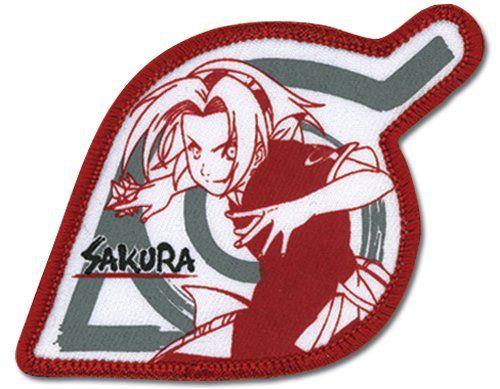 Leaf Village Logo - Amazon.com: Naruto: Sakura Red Leaf Village Logo Anime Patch: Clothing