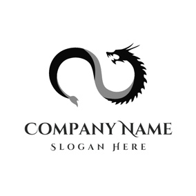 Black Dragon Logo - Free Dragon Logo Designs | DesignEvo Logo Maker
