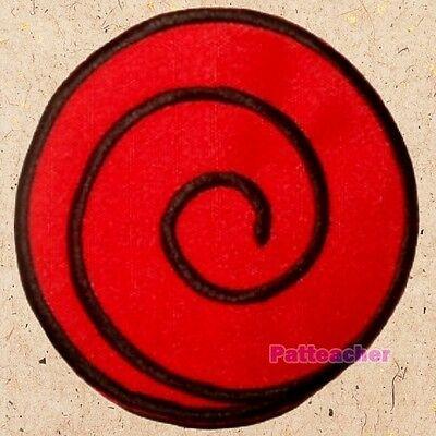 Red Leaf Village Logo - NARUTO RED SPIRAL Logo Patch Ninja Jacket Suit Uzumaki Manga Anime ...