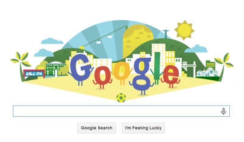 Homepage Google Logo - World Cup 2014 Google doodle kick starts celebrations ahead of ...