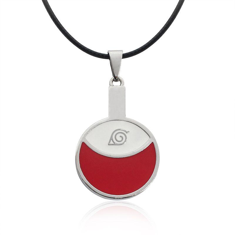 Red Leaf Village Logo - Naruto | Uchiha Symbol Pendant Necklace | Rising Sun