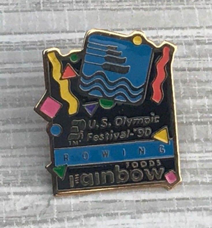 Rainbow Foods Logo - Details about US Olympic Festival 1990 Rowing Olympic Pin Badge ...