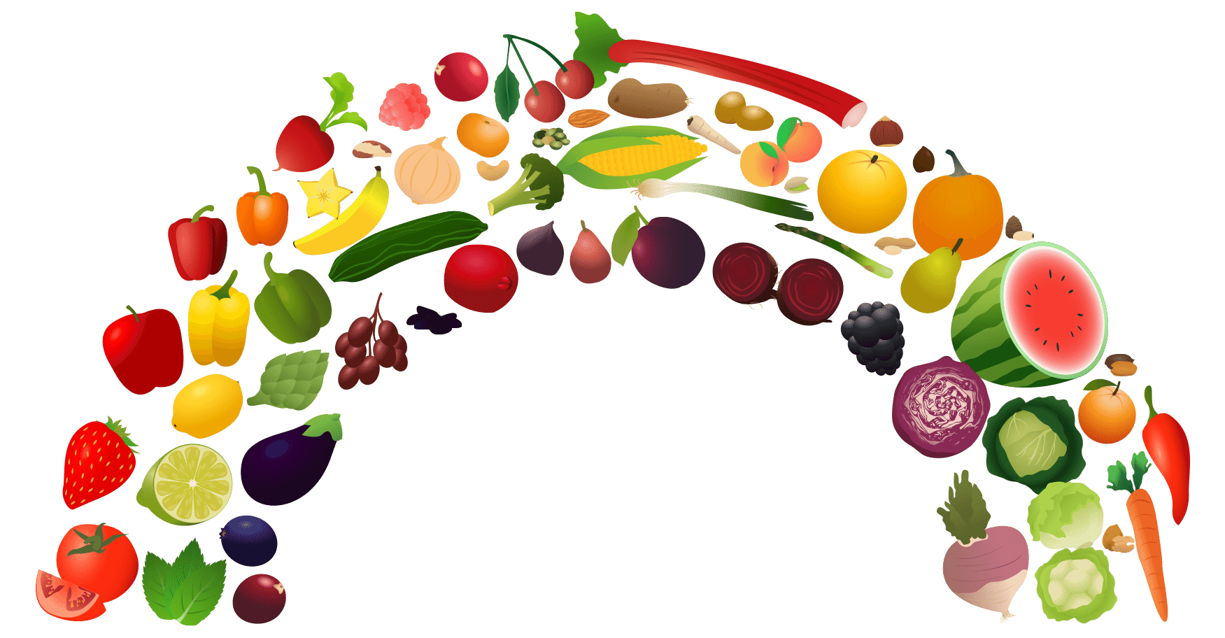 Rainbow Foods Logo - Rainbow Fruit and Vegetable Activity Ideas – Food and Health ...