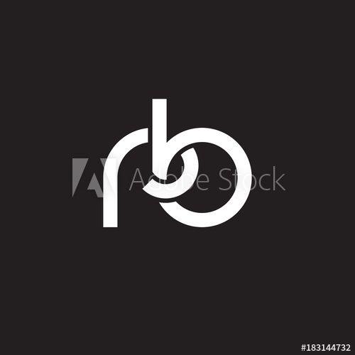 Circle R B Logo - Initial lowercase letter rb, overlapping circle interlock logo ...