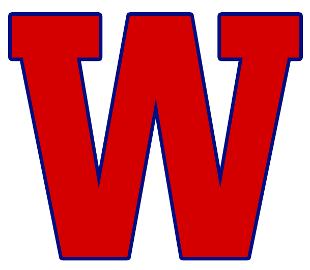 Blue and Red W Logo - Washington Nationals Jersey Logo - American League (AL) - Chris ...