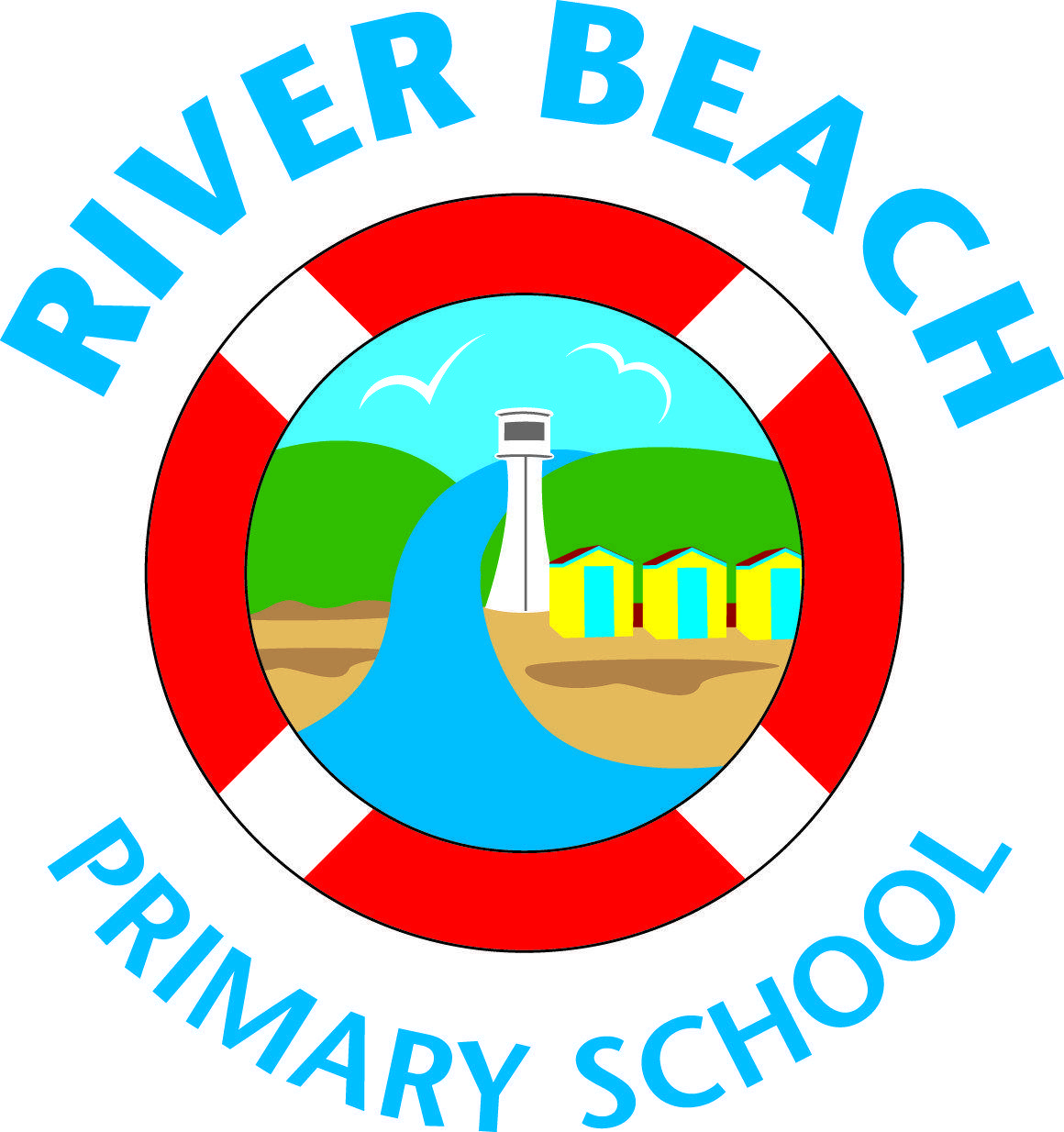 Circle R B Logo - River Beach School RB Logo