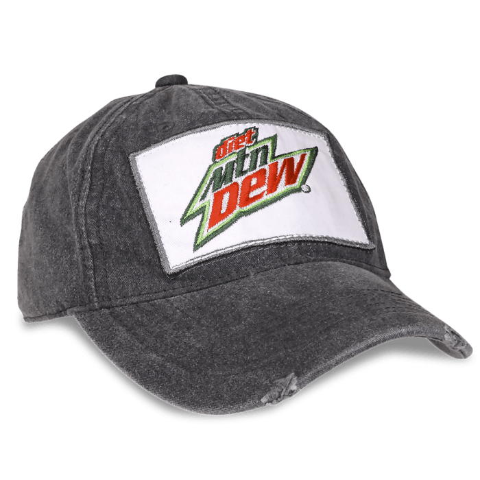 Diet Mtn Dew Logo - Twill Solid Back Diet Mtn Dew Hat