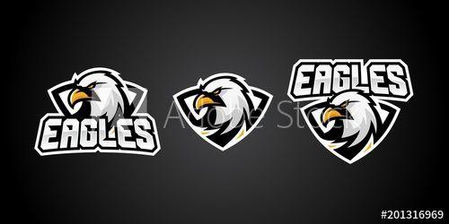 Eagle Gaming Logo - eagle sport gaming logo vector badges emblem this stock vector