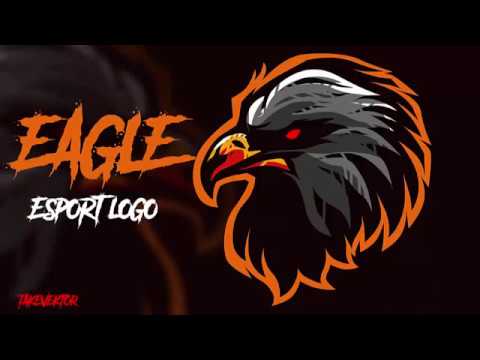 Eagle Gaming Logo - Corel Draw Tutorial. Make Gaming Logo