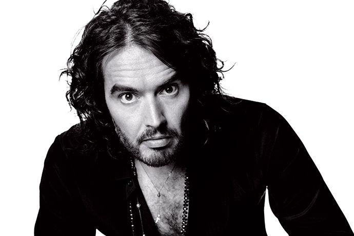 Russell Brand White Logo - Russell Brand's Road to Radical Change | Vanity Fair