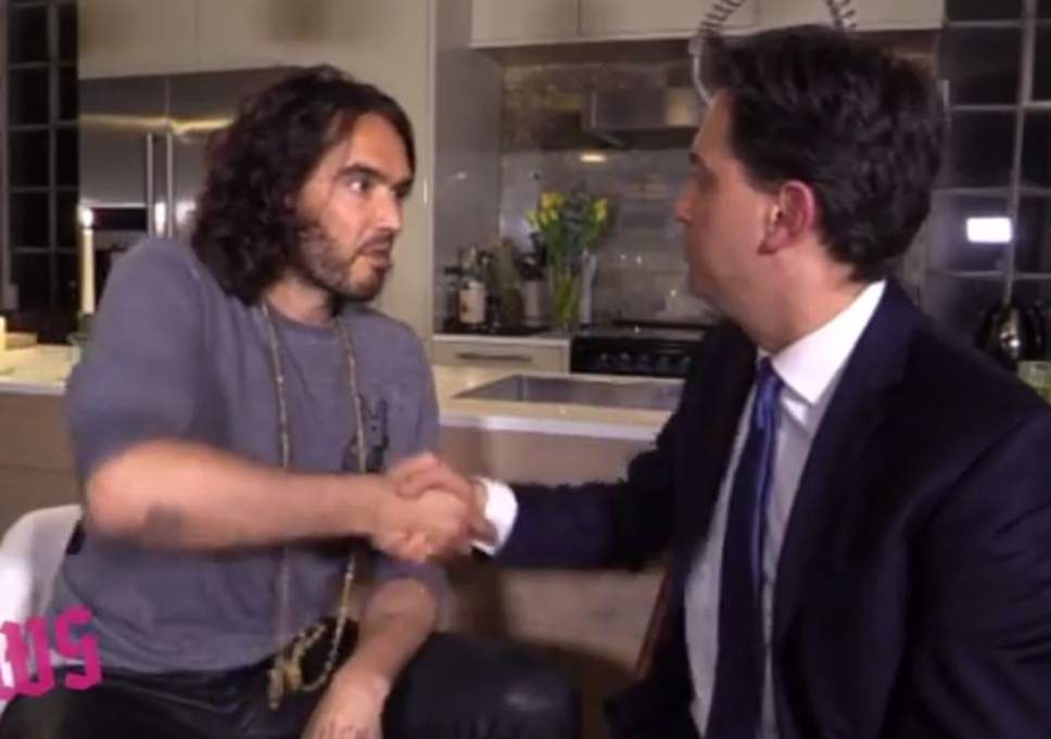 Russell Brand White Logo - Russell Brand explains the reason for his no-vote U-turn and admits ...