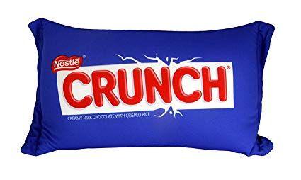 Nestle Crunch Logo - Nestle Crunch Chocolate Candy Bar Pillow: Amazon.ca: Home & Kitchen