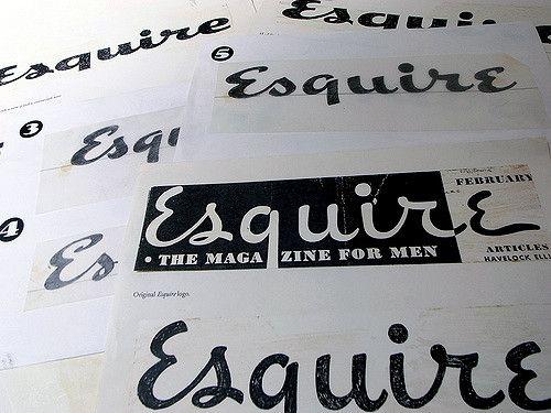 Esquire Logo - Esquire Logo Process by Jim Parkinson | In FontCast's search… | Flickr