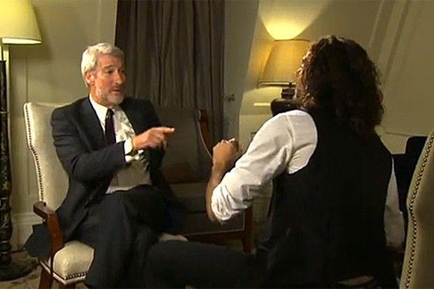 Russell Brand White Logo - Russell Brand doesn't answer my emails any more says Jeremy Paxman ...