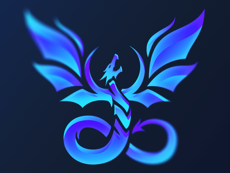 Ice Dragon Logo - Infinity Dragon Logo by Benjamin Lipsø | Dribbble | Dribbble
