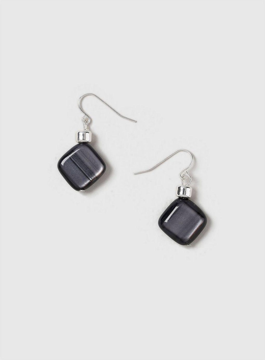 Silver and Blue Square Logo - Navy Blue Square Jewellery Set - Jewellery Sets - Clothing - Evans