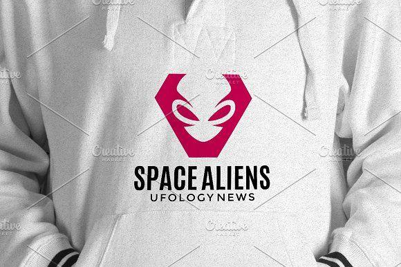 Space Aliens Logo - Aliens Logo Template ~ Logo Templates ~ Creative Market