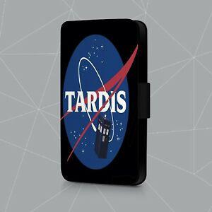 NASA TARDIS Logo - Dr Who Tardis Nasa Logo Space Aliens Sci-Fi Daleks Leather Flip Case ...