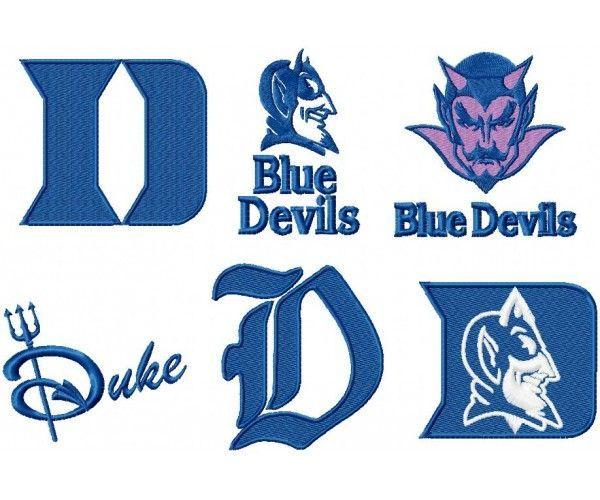 Duke Logo - Duke University Blue Devils 6 logos machine embroidery design