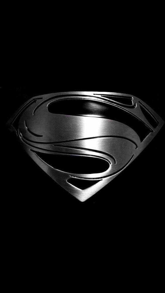 Superman Black Suit Logo - Superman black phone wallpaper by ClarkArts24 | Superman logo ...