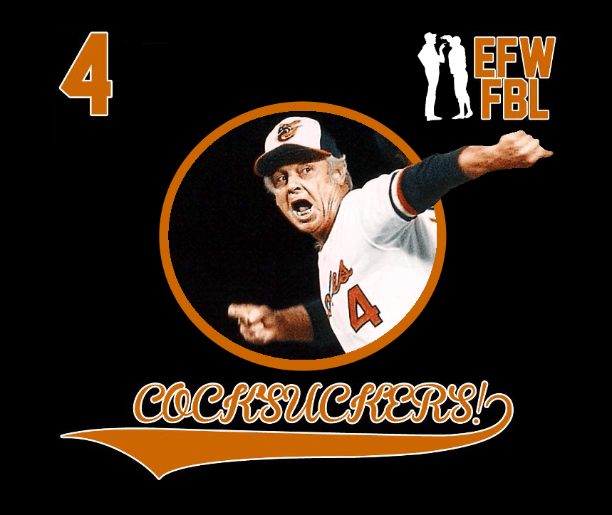 Funny Baseball Logo - One of two possible logos for our fantasy baseball league. Earl