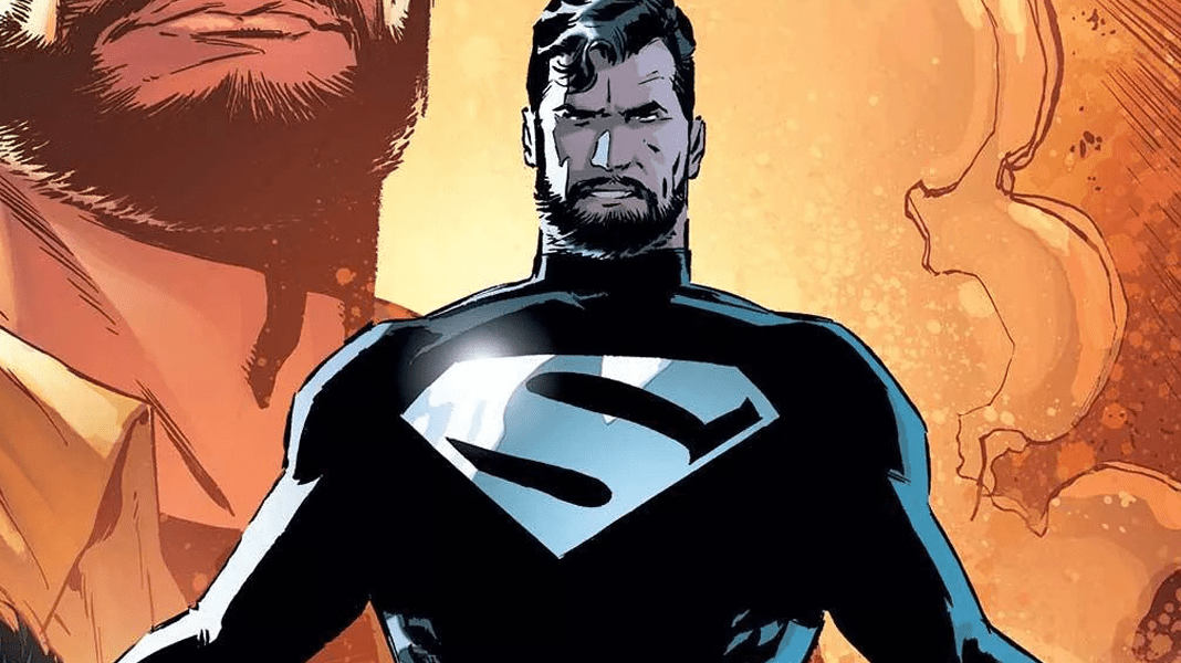 Superman Black Suit Logo - Possible New Look At Superman In Black Suit For JUSTICE LEAGUE