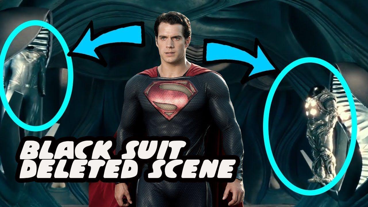 Superman Black Suit Logo - Superman Black Suit Justice League Deleted Scene / Lex Battle Suit ...