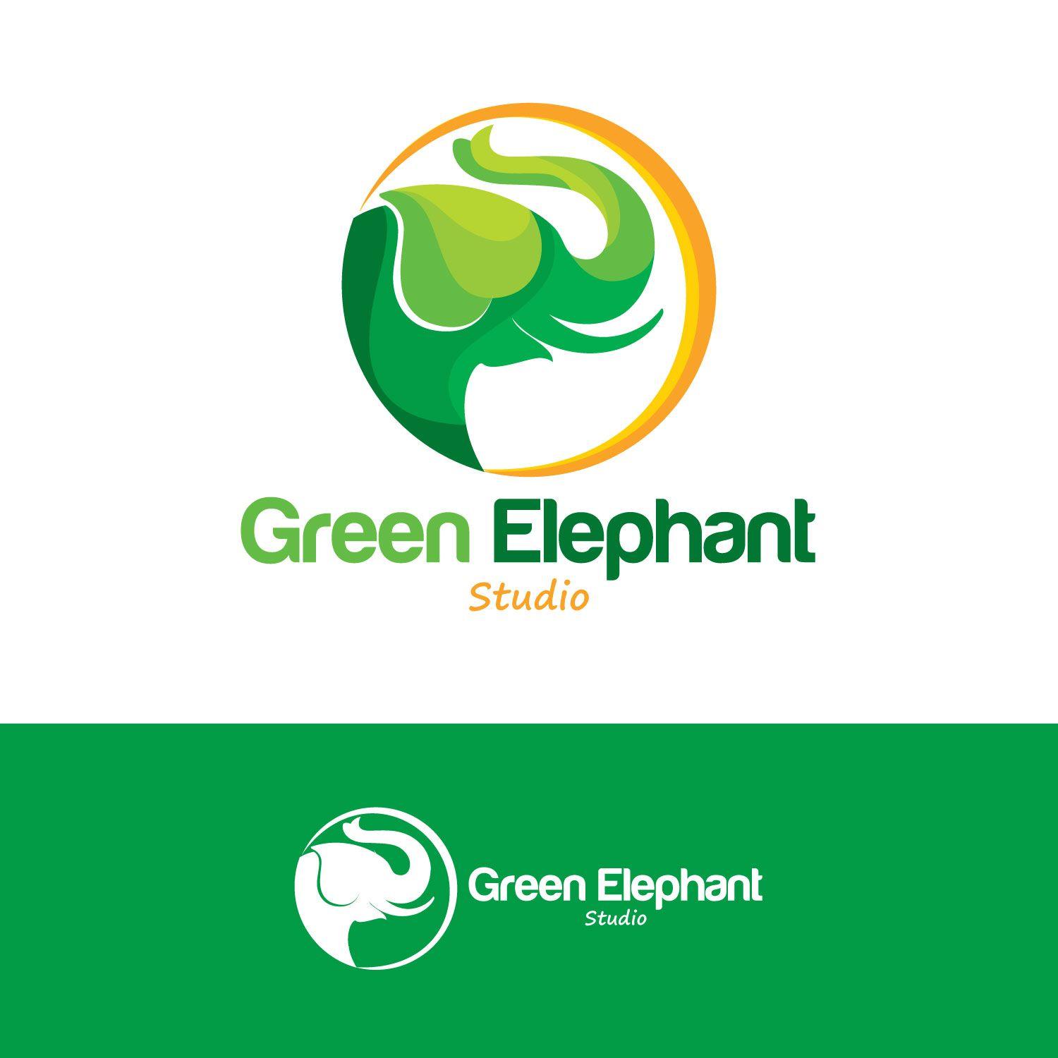 Green Elephant Logo - Bold, Modern, Retail Logo Design for Green Elephant Studio