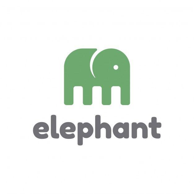 Green Elephant Logo - Green elephant logo design Vector | Premium Download