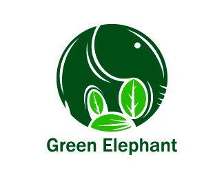 Green Elephant Logo - Green Elephant Designed