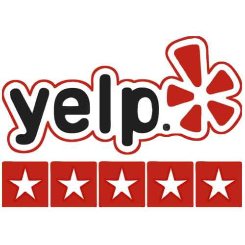 Review Us On Yelp Logo - review - Prell Pool Services